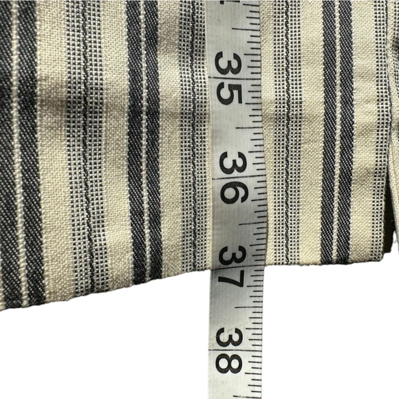 Kenneth Cole Striped Pants Women's Size 6 Black and off White Straight Leg !! - Picture 11 of 14